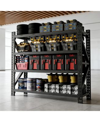 Heavy Duty 4-Shelf Adjustable Metal Garage Storage Unit