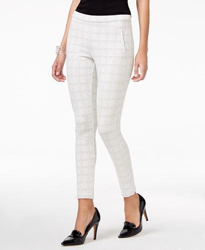 Hue Windowpane Loafer Skimmer Leggings