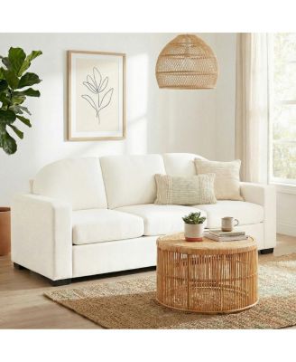 Modern 3-Seater Curved Backrest Sofa