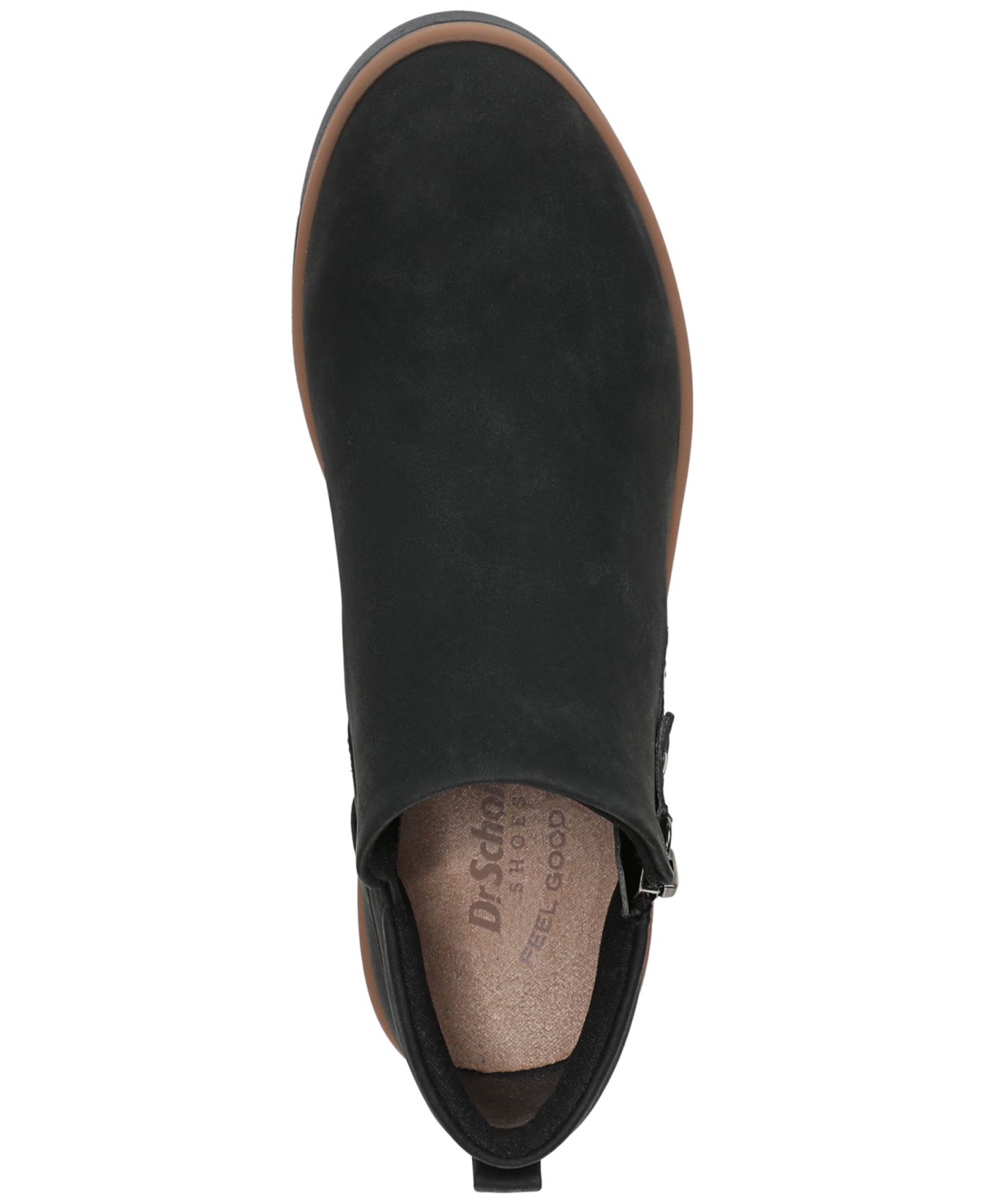 Женские ботинки Dr. Scholl's Lizzie Cloud Zip Short Booties, цвет: Чёрная искусственная кожа — фото 4