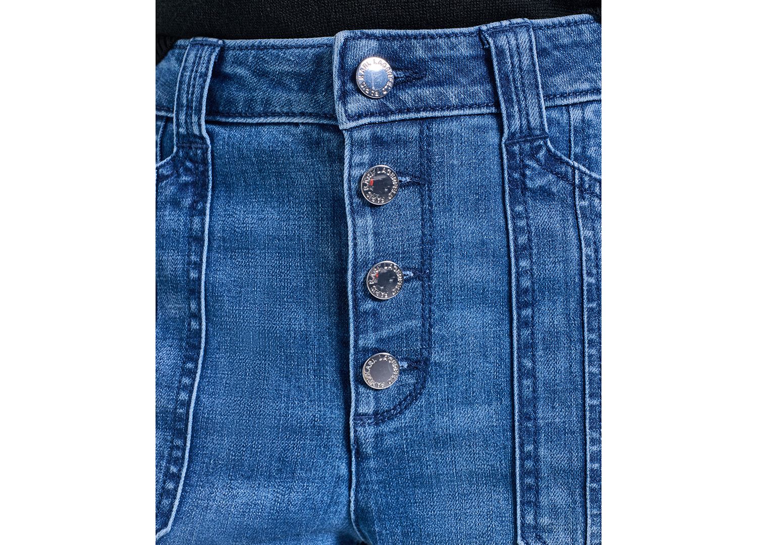 Petite Button-Fly Jeans