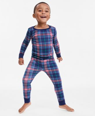 Toddler Jolly Plaid 12M-4T Snug-Fit Pajama Set