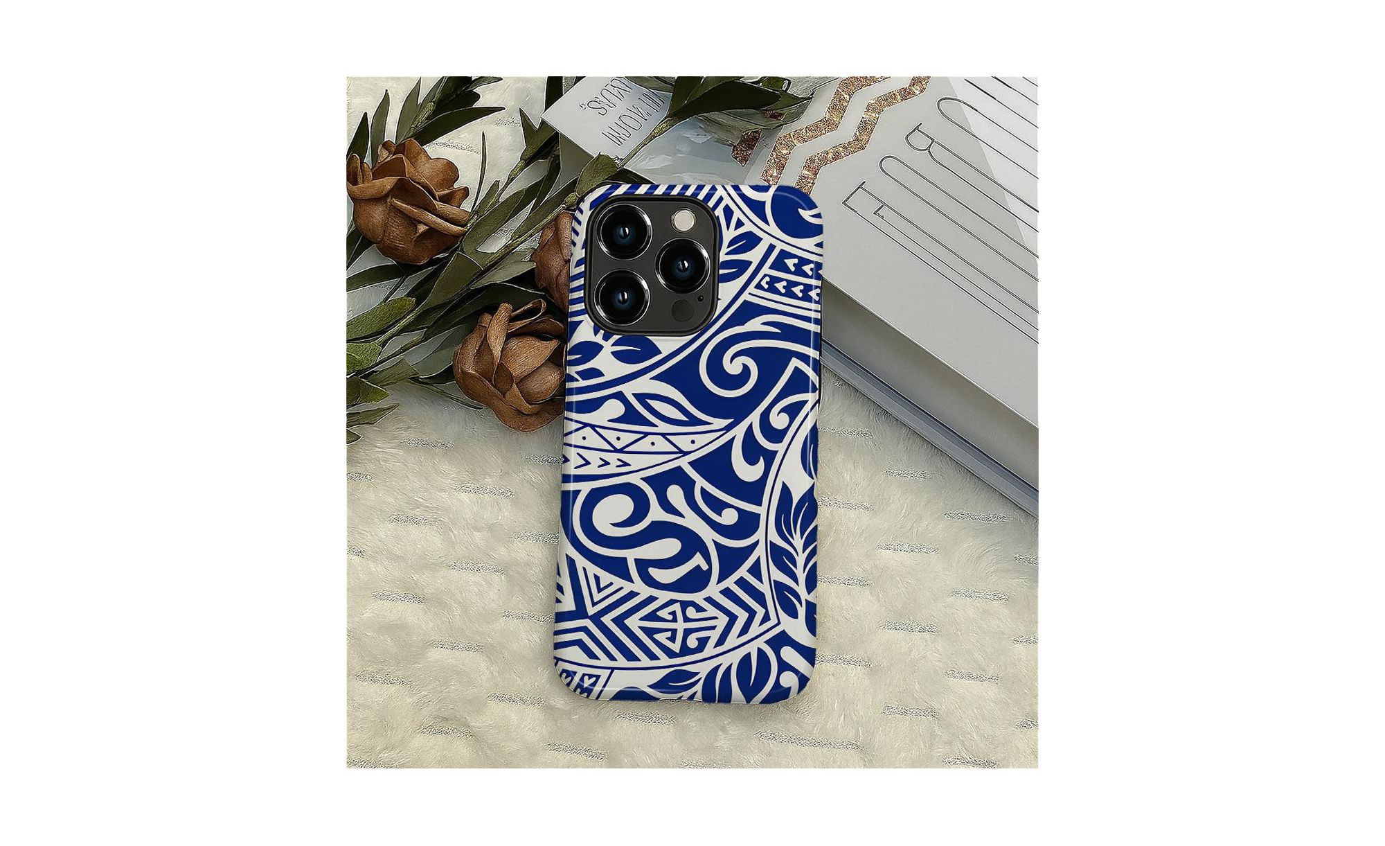 Ocean Tribal Flow Dual-Layer Shockproof Case for iPhone 16 Pro Max — Image 5