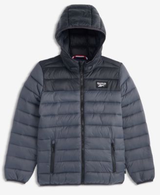 Big Boys' XS-XL Hooded Packable Jacket