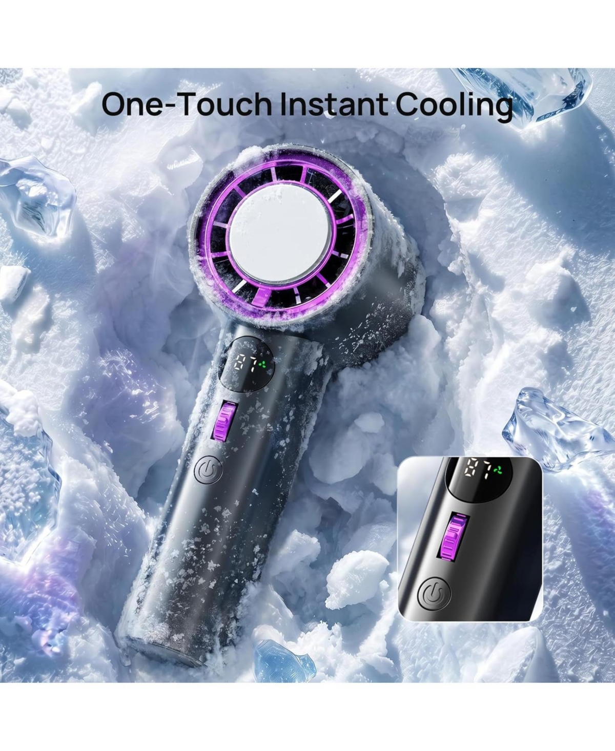 Cowsar Personal Cooling Fan, 100-Speed Control, Led Display