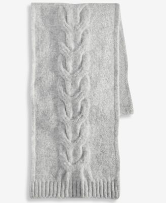 Women's Cable Boucl&eacute; Knit Muffler Scarf