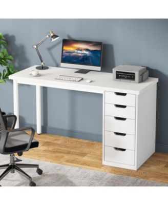  Computer Desk with 5 Drawers, Home Office Desk with Storage