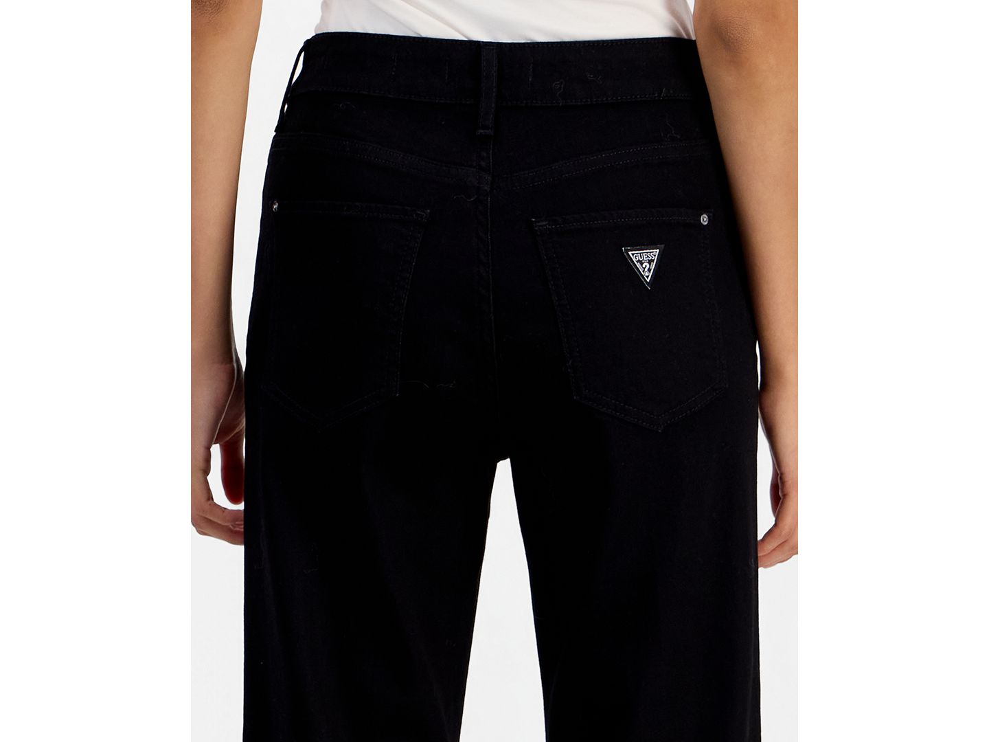 Женские джинсы GUESS Classic Faye Wide-Leg, цвет: Варёный — фото 3