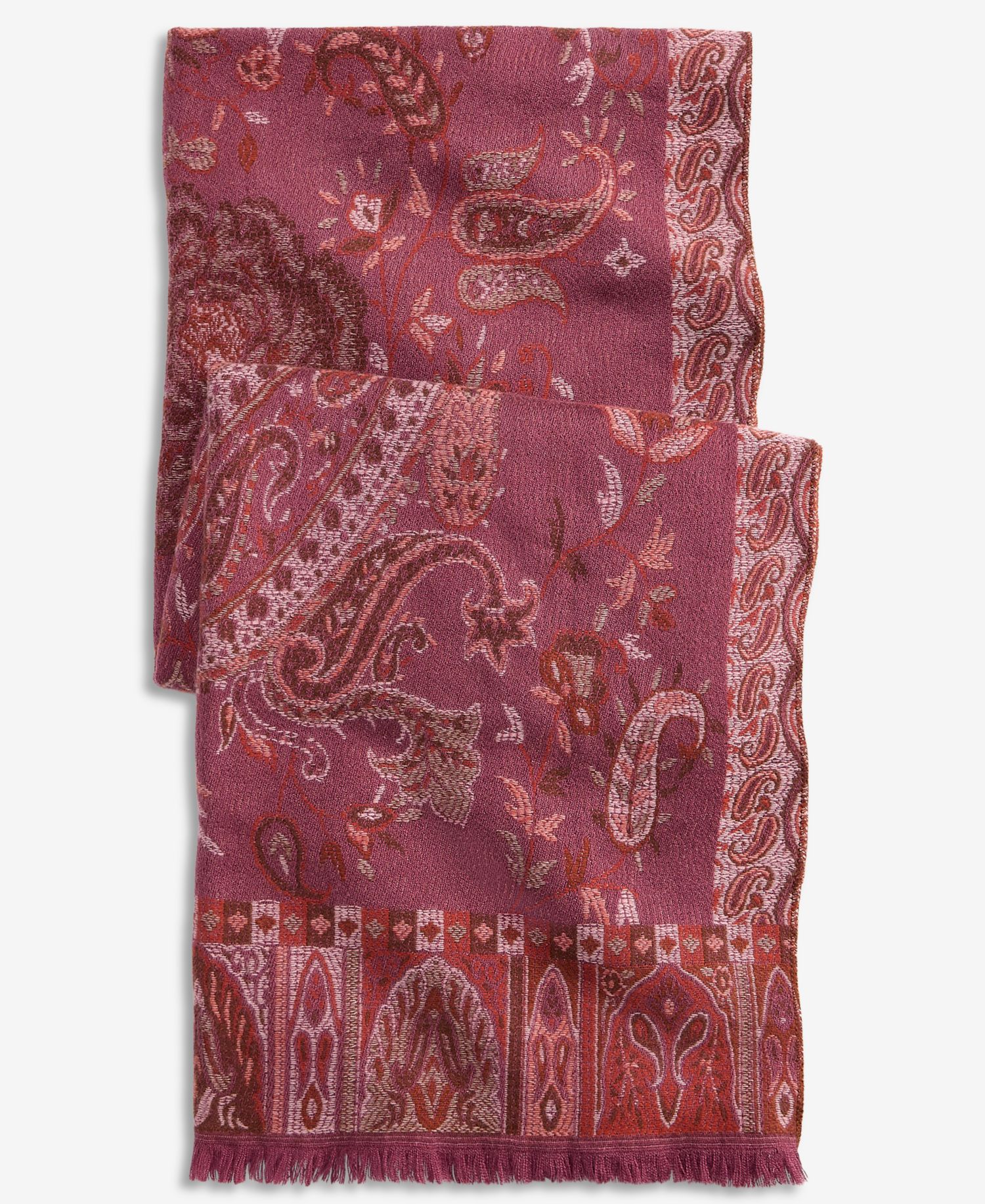 Women's Paisley Floral Jacquard Wrap Scarf