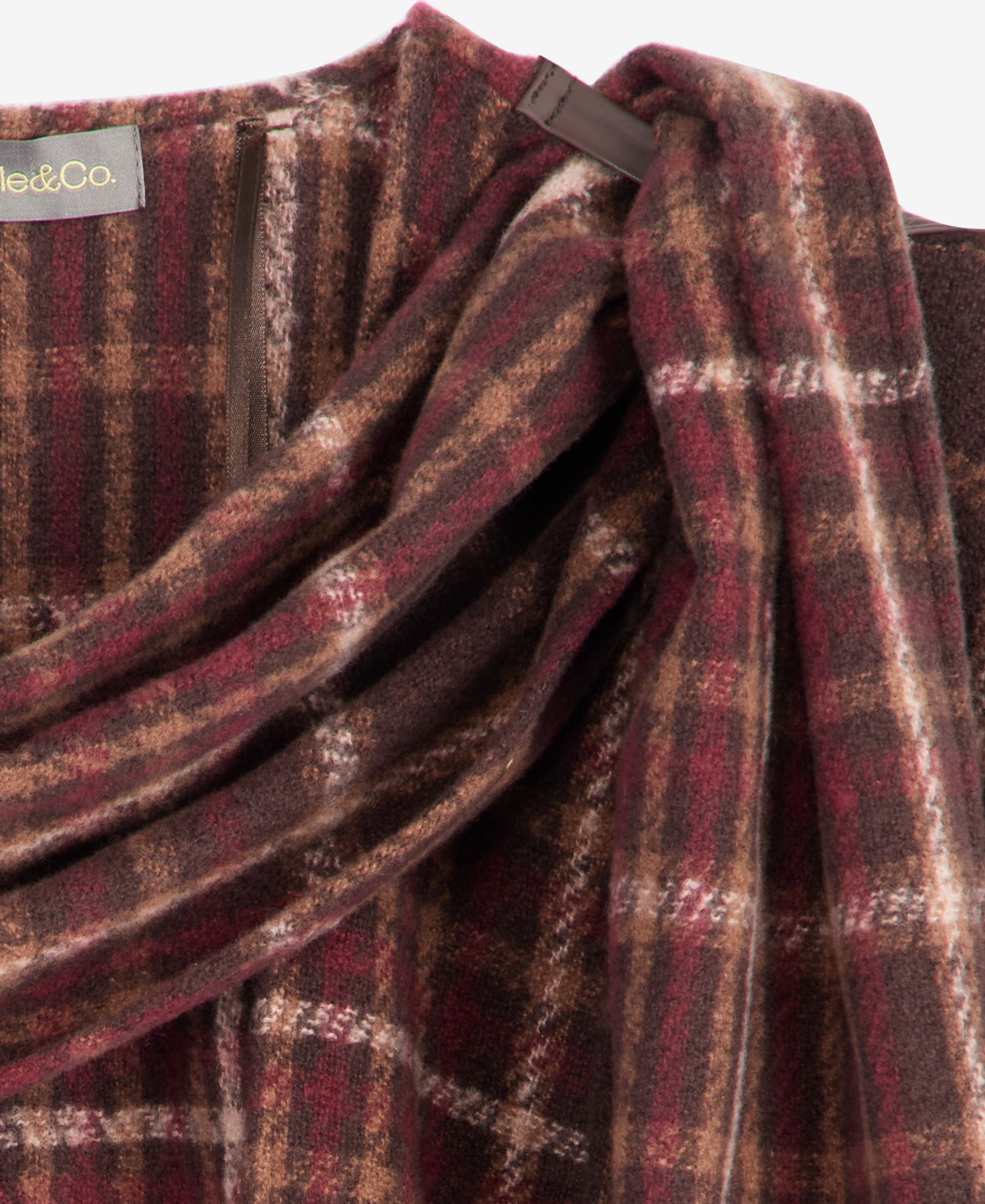Women's Menswear Plaid Wrap