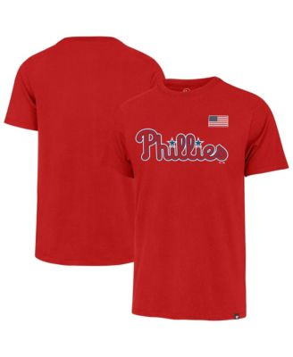 Men's Red Philadelphia Phillies Heritage U.S. Flag T-Shirt