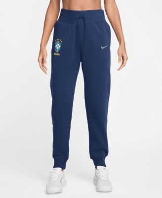 Women's Blue Brazil National Team Phoenix Fleece High-Waisted Pants