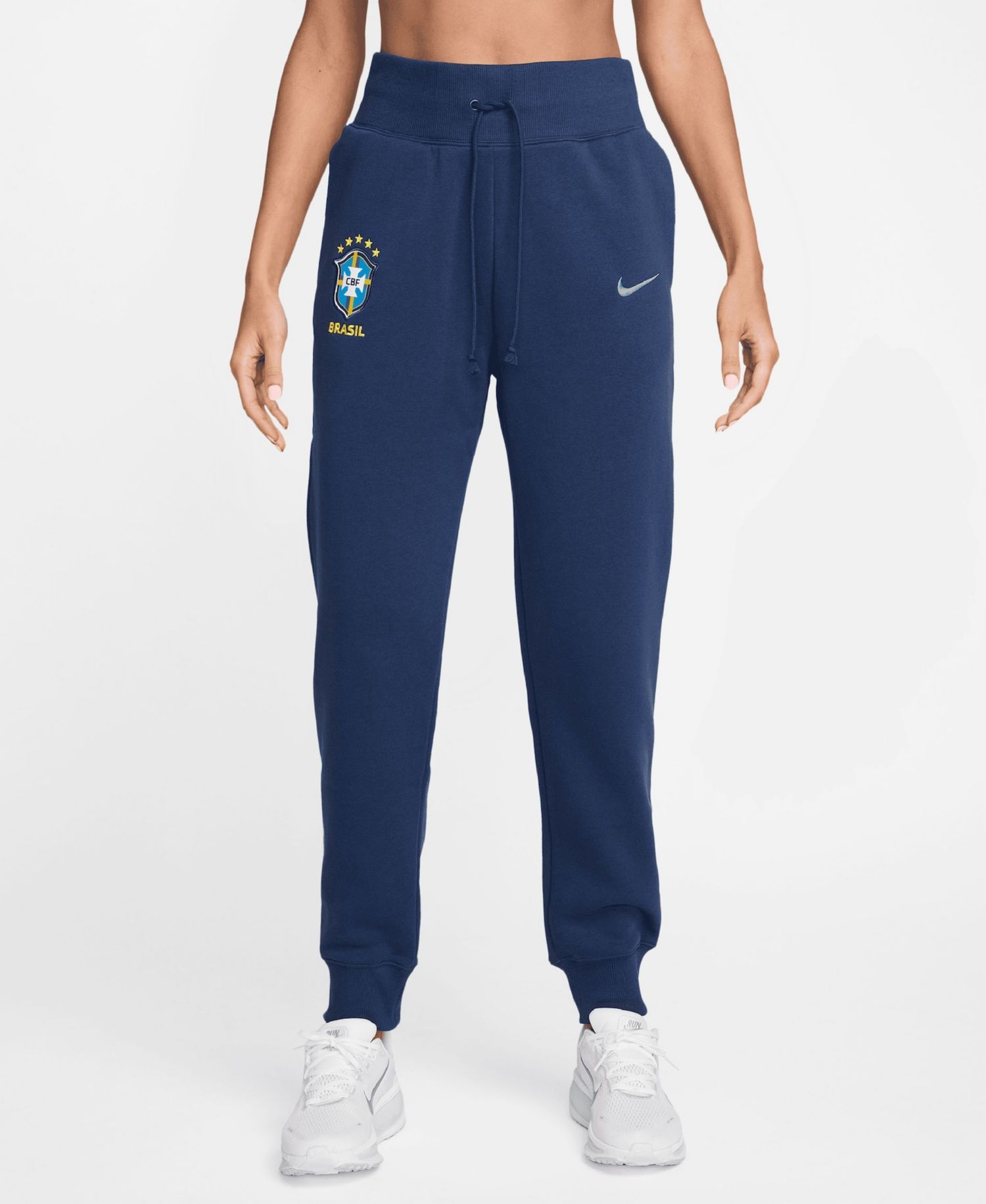 Women's Blue Brazil National Team Phoenix Fleece High-Waisted Pants