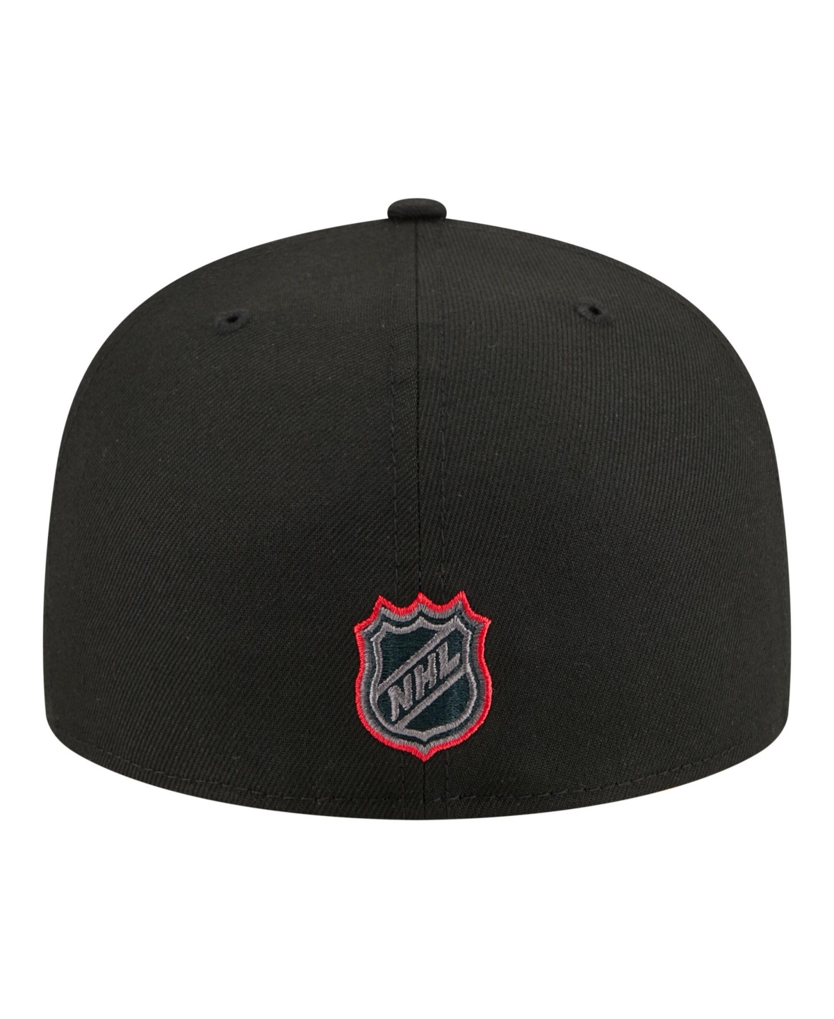 New Era Men's Black Detroit Red Wings Color Pop 59FIFTY Fitted Hat