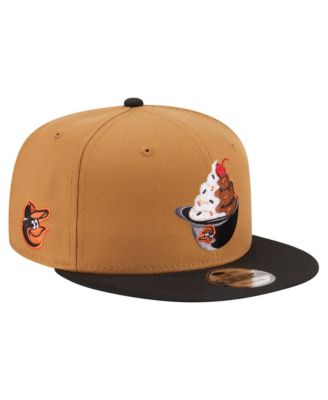 Men's Khaki/Black Baltimore Orioles Ice Cream 9FIFTY Snapback Hat