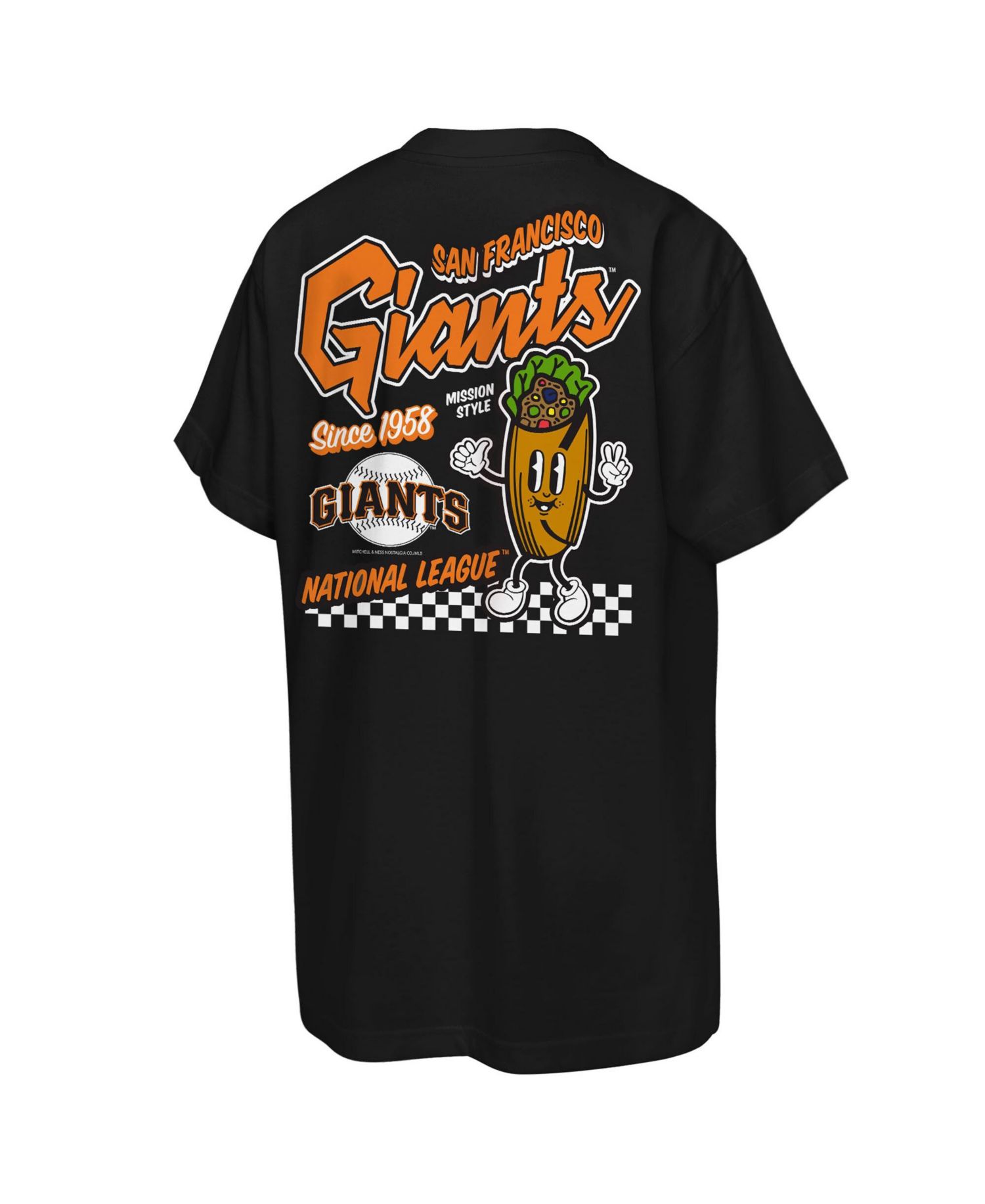 Big Boys and Girls Black San Francisco Giants Cooperstown Concession T-Shirt