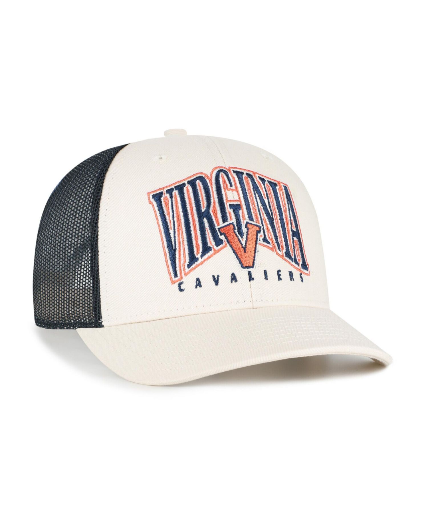 Men's Natural Virginia Cavaliers Drawbridge Trucker Adjustable Hat