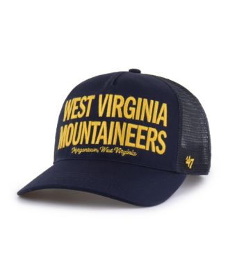 Men's Navy West Virginia Mountaineers Contemporary Hitch Trucker Adjustable Hat