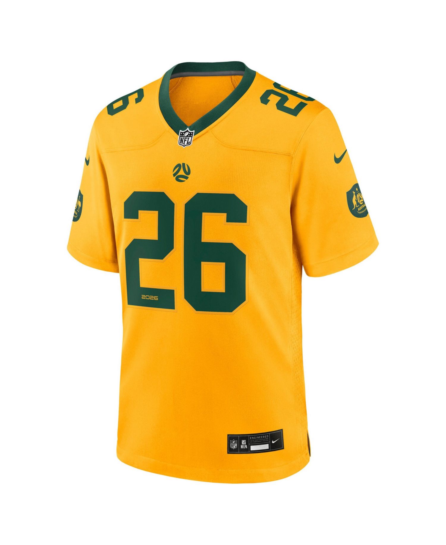 Men's Gold Australia National Team x NFL Game Jersey