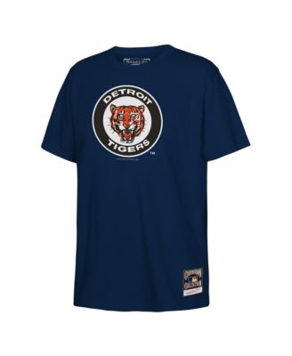 Big Boys and Girls Navy Detroit Tigers Retro Logo T-Shirt