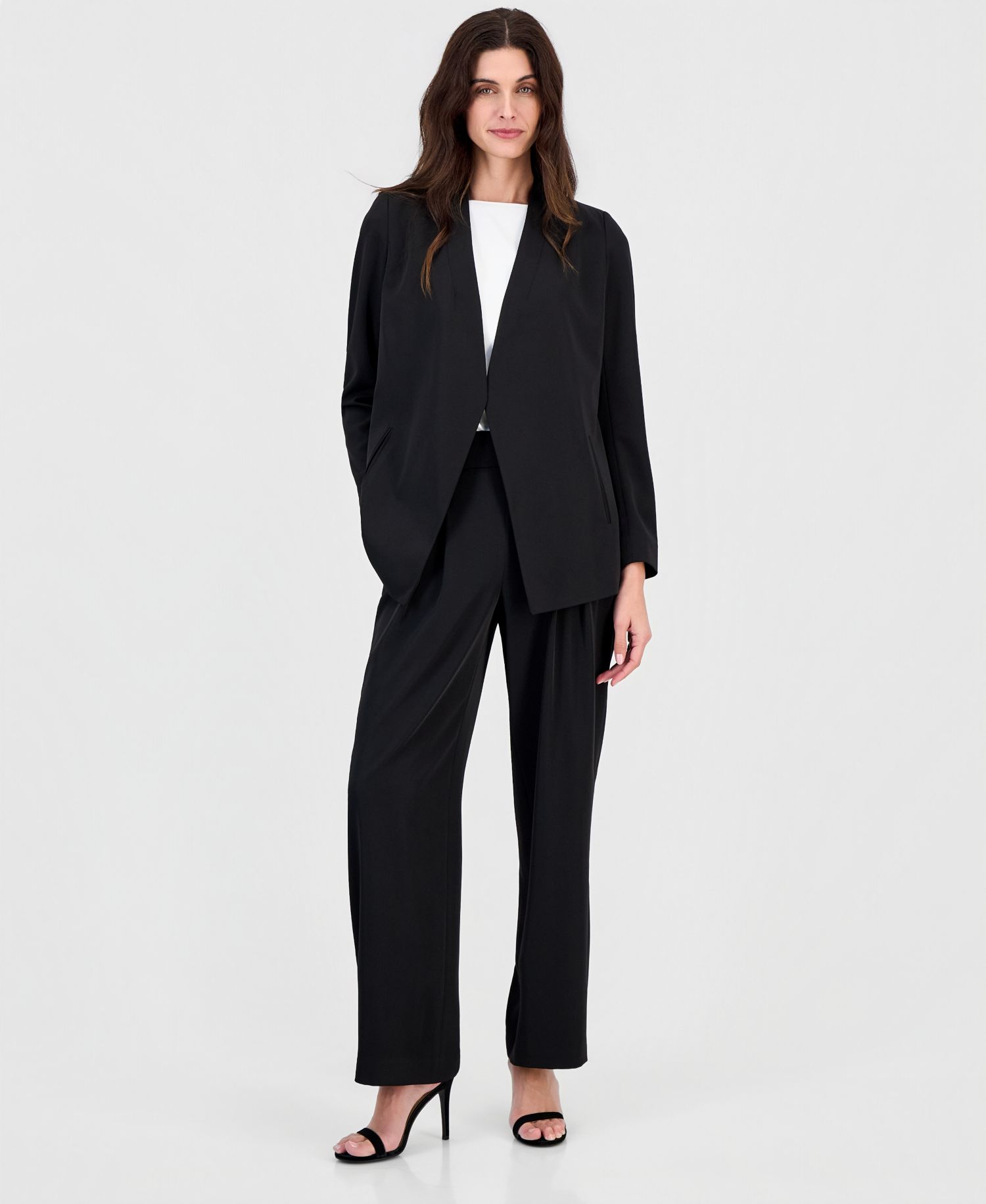 Women's Pull-On High-Rise Pleated Pants