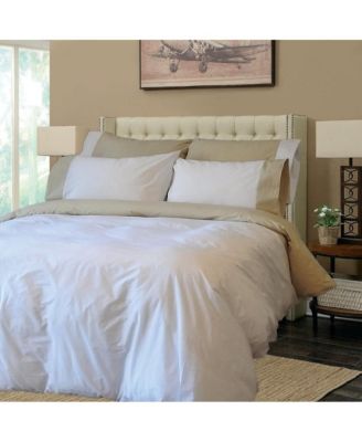 Bicolor Percale Duvet Cover Set (6-Piece)