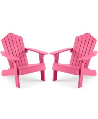 Adirondack Outdoor Chair for Kids with Tilted High Backrest