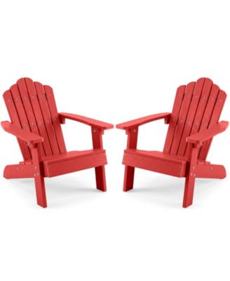 Adirondack Outdoor Chair for Kids with Tilted High Backrest
