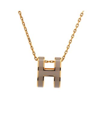 Pop H Pendant Chain Necklace