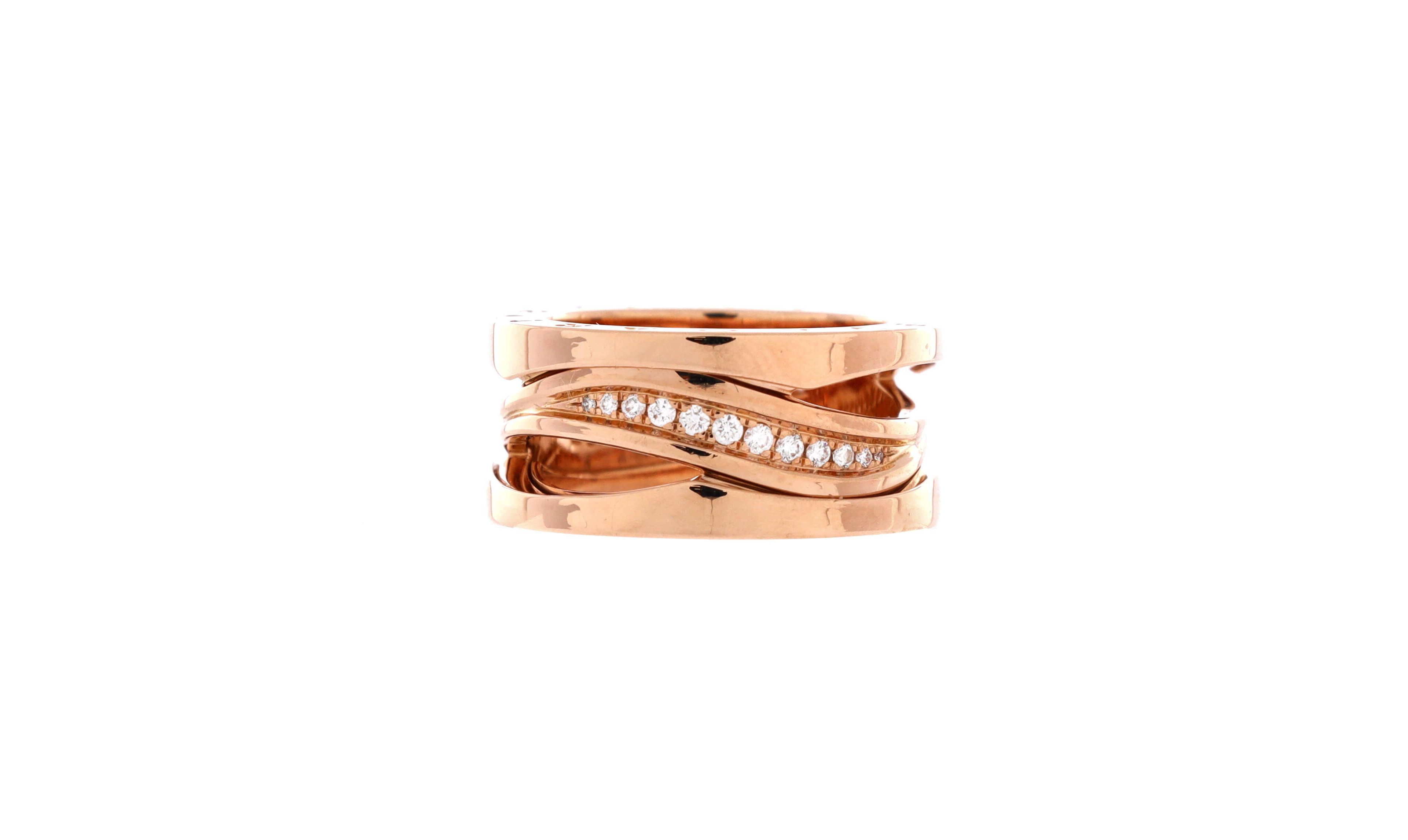 Pre-Owned Bvlgari B.Zero1 Design Legend Zaha Hadid Three Band Ring