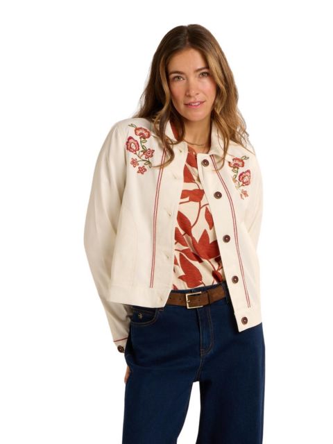 Женские куртки Brakeburn Celestina Floral Embroidery Jacket