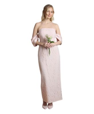 Women's Bardot Neck Short Sleeve Maxi Dress