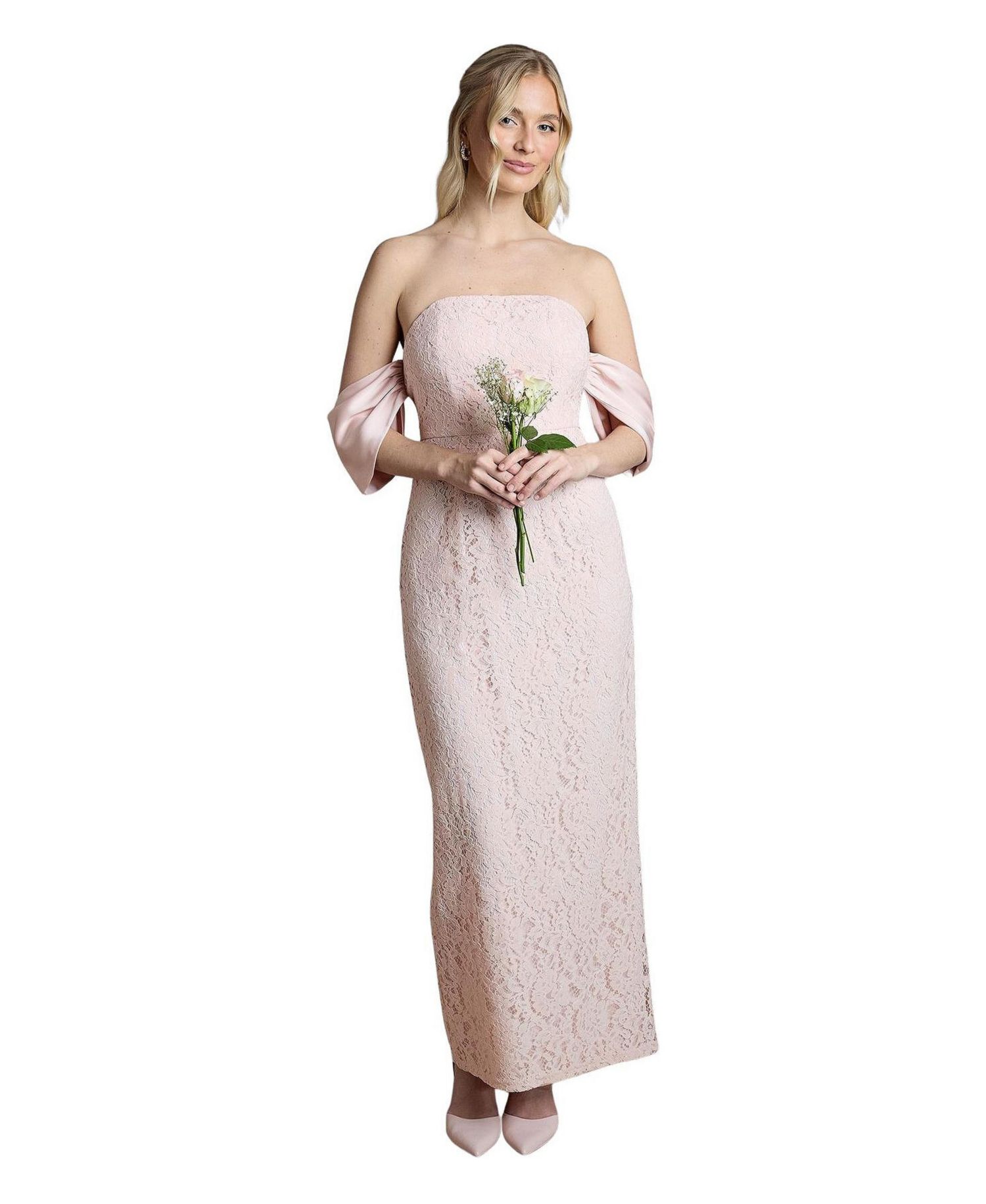 Women's Bardot Neck Short Sleeve Maxi Dress