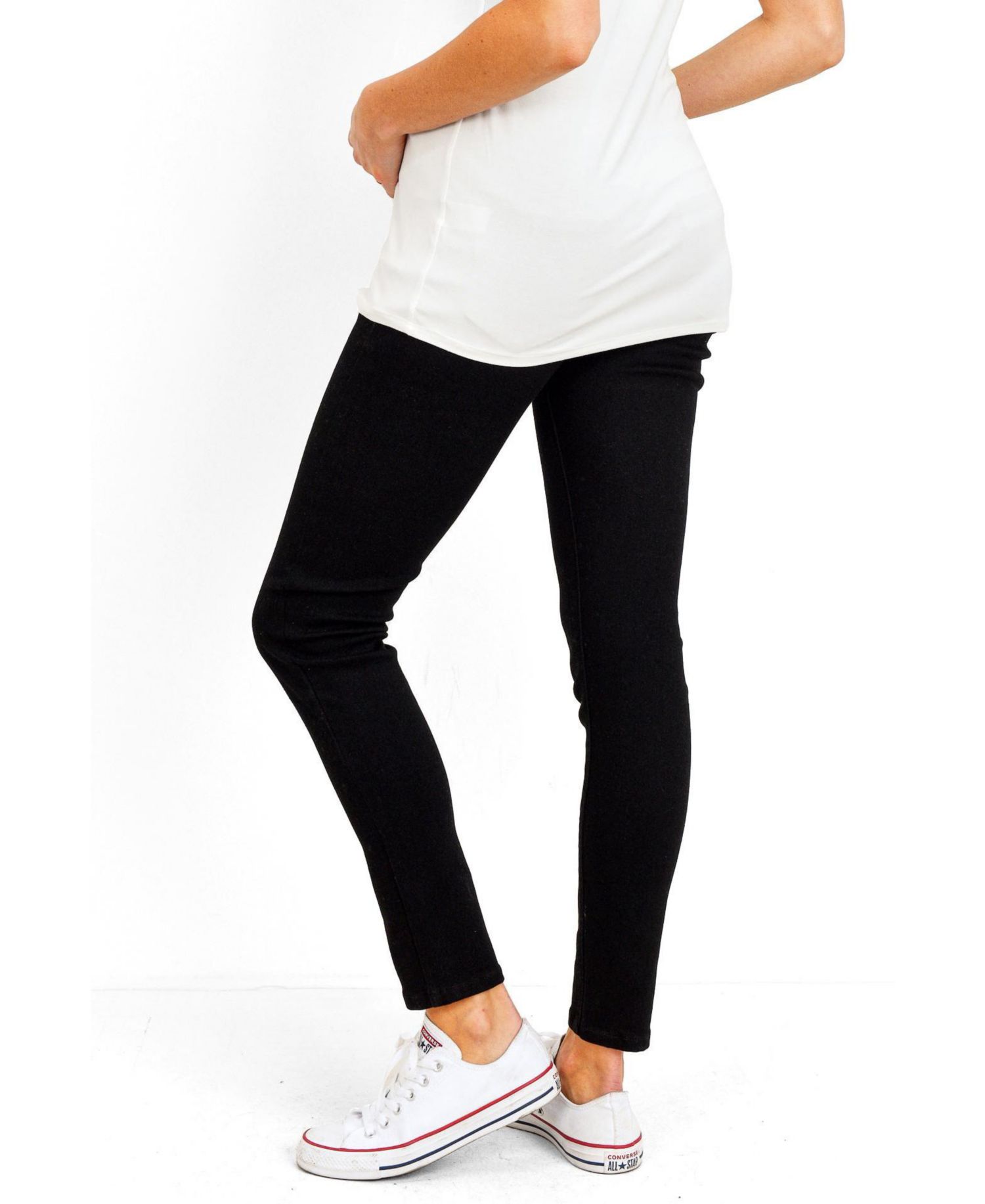 Over the Belly Maternity Skinny Jeans with Pockets