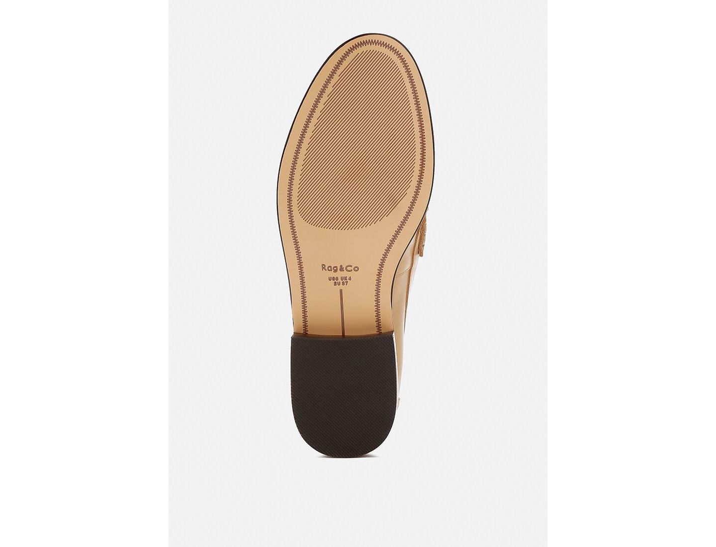 Женские туфли Rag & Co Plavia Genuine Leather, цвет: Бежевый — фото 9
