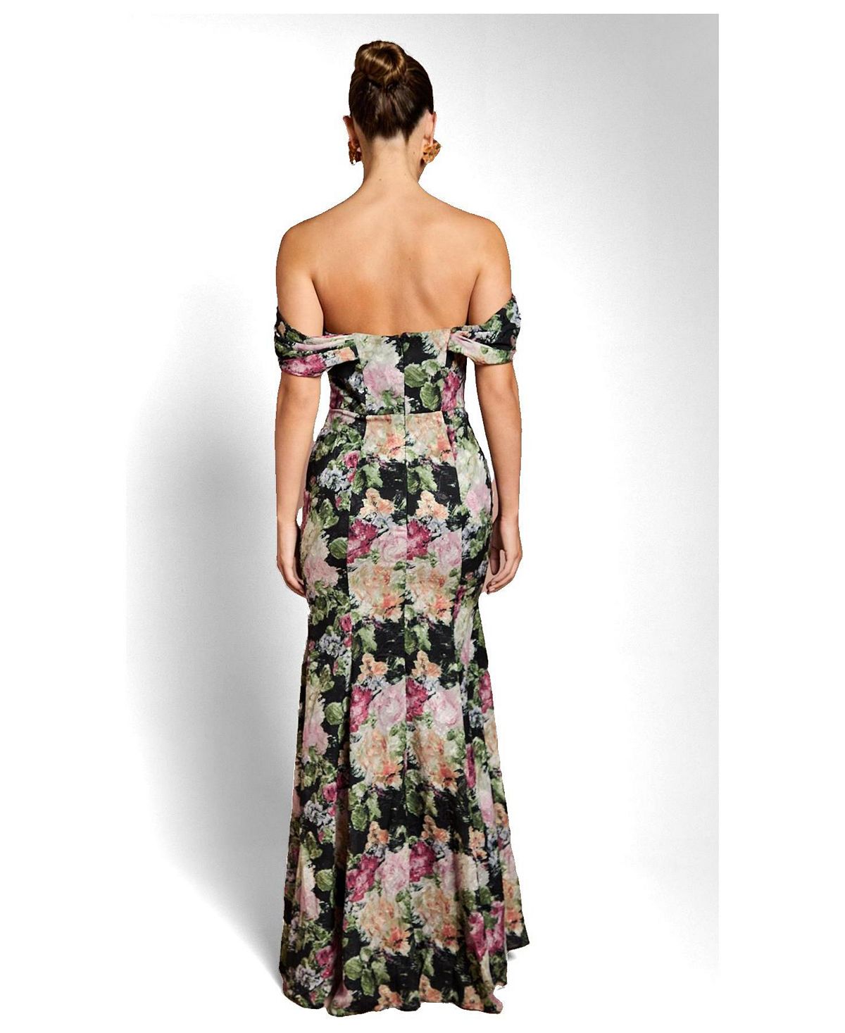 Coast Women's Floral Bardot Maxi Dress view 3 — MAYCSS fashion products
