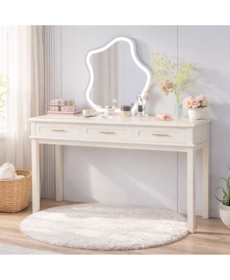 3-Drawer Modern Vanity Desk and Writing Table