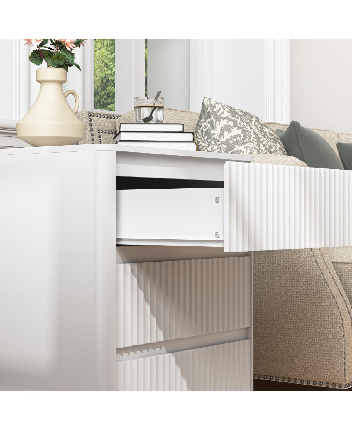 Streamdale Furniture (Set of 2) 3-Drawer End Table with Usb-c Charging Station