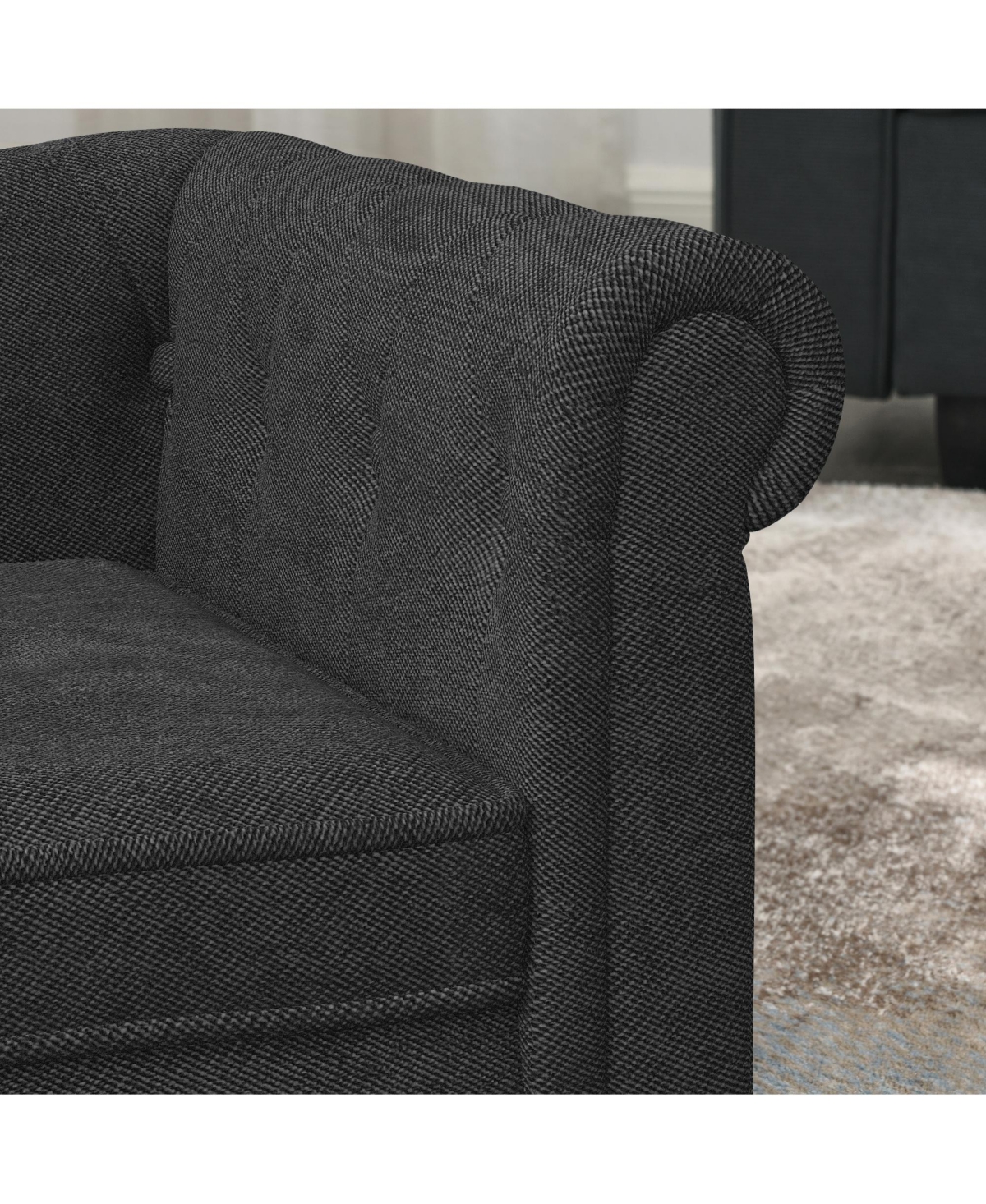 Zeny Bliss Mid-Century Large Dog Sofa with Tapered Legs, Orthopedic Cushion and Stain-Resistant Fabric