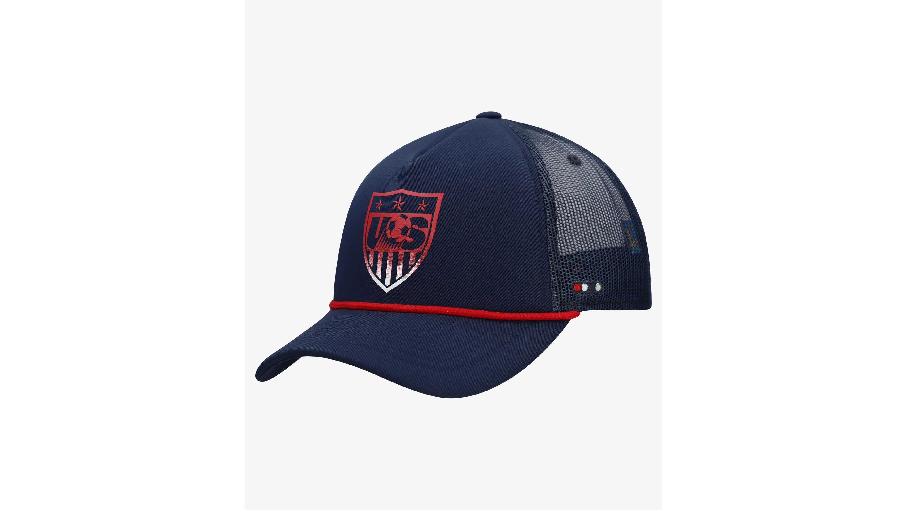 Fan Ink Men's and Women's Navy Usmnt Atmosphere Adjustable Trucker Hat