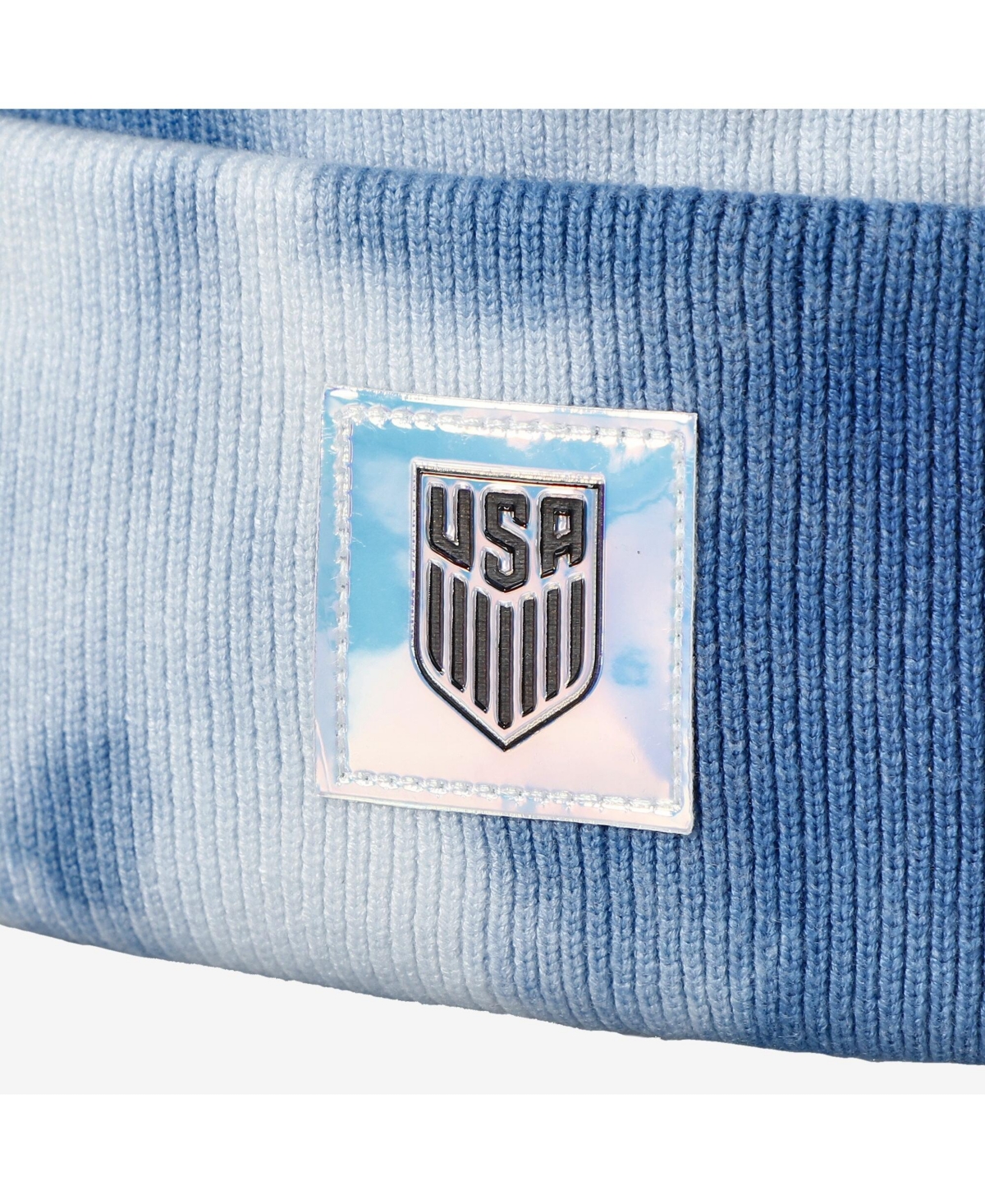 Fan Ink Men's and Women's Blue Usmnt Psychedelic Tri-Blend Cuffed Knit Hat