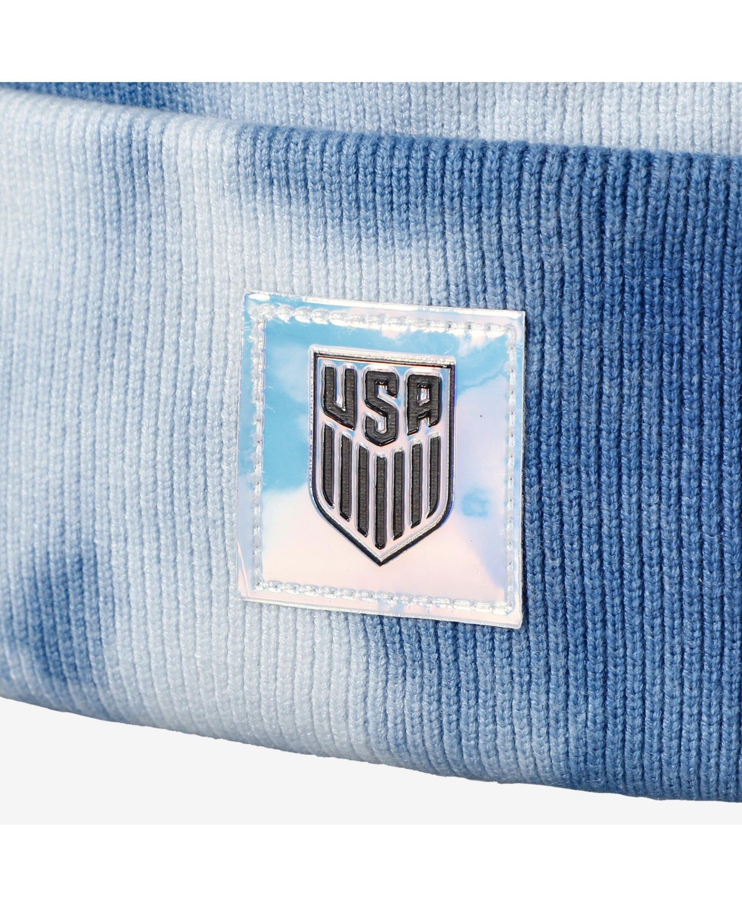 Men's and Women's Blue USMNT Psychedelic Tri-Blend Cuffed Knit Hat