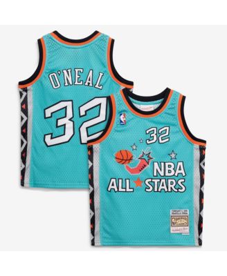 Big Boys and Girls Mitchell Ness Shaquille O'Neal Teal 1996 NBA All-Star Game Hardwood Classics Swingman Jersey