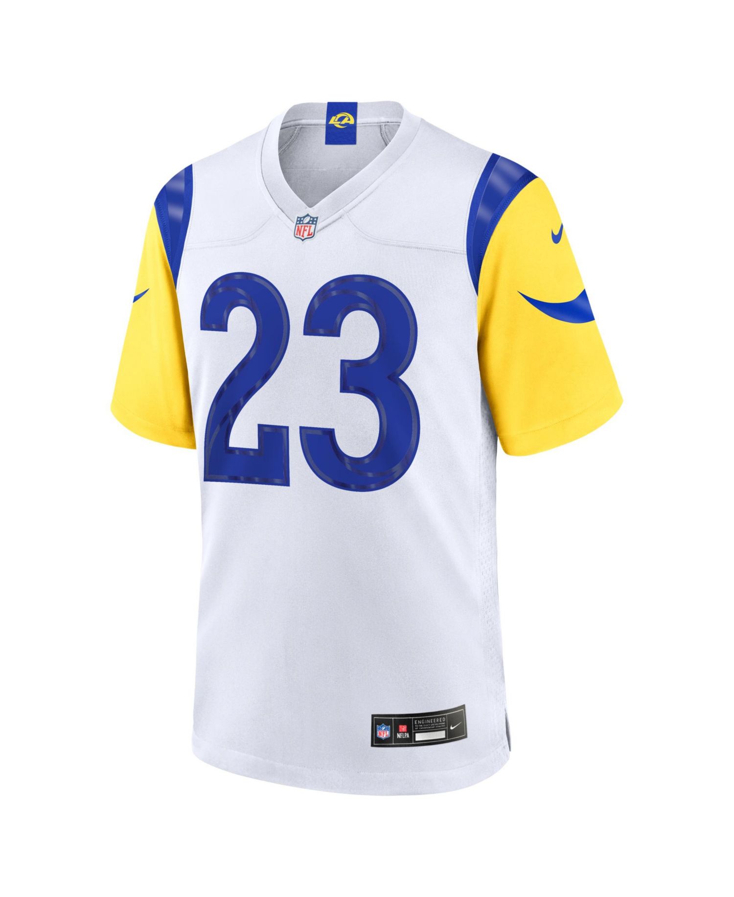 Men's Kyren Williams White Los Angeles Rams White Game Player Jersey
