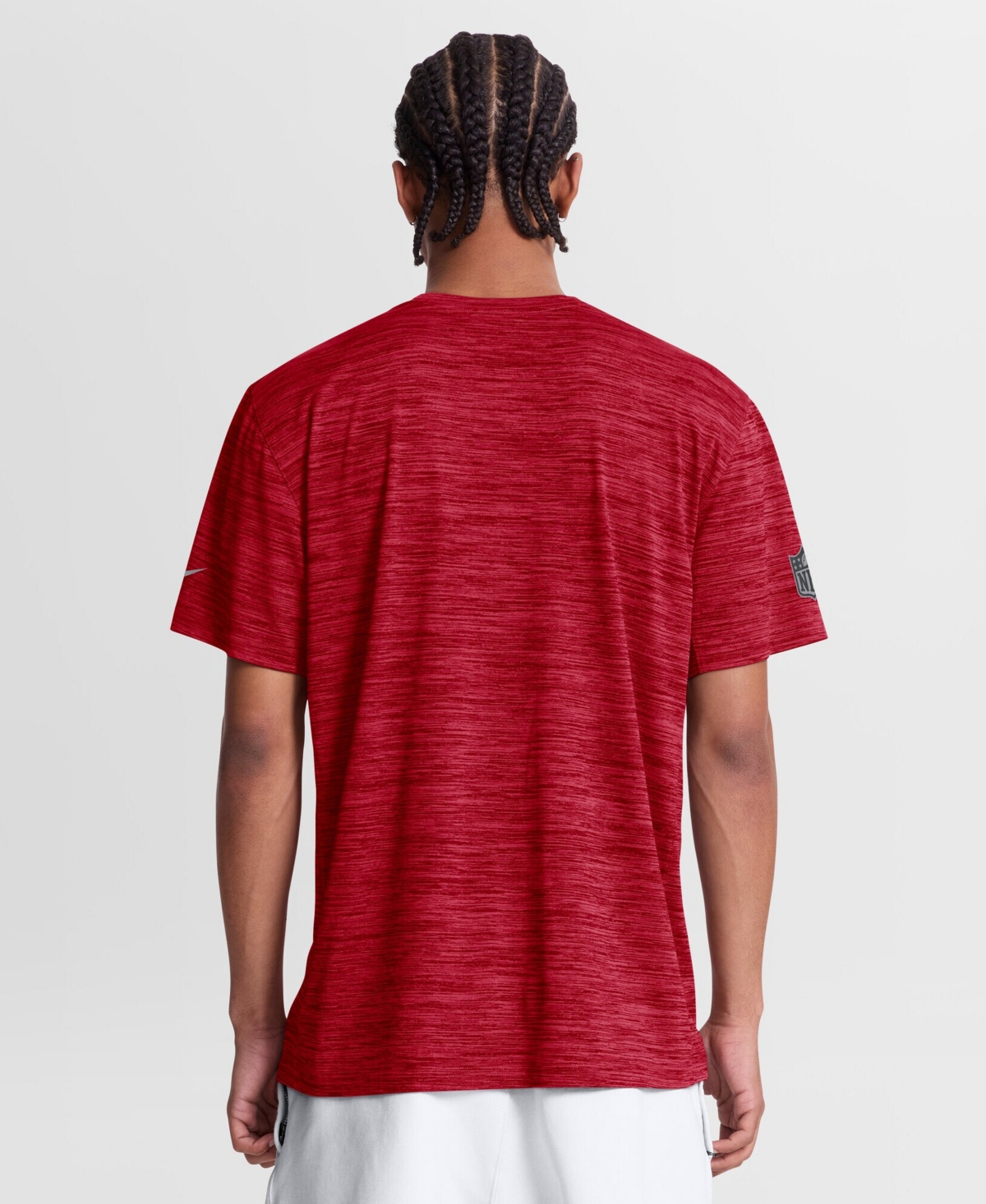 Nike Men's Red Tampa Bay Buccaneers Sideline Double Covered Dri-fit Velocity T-Shirt