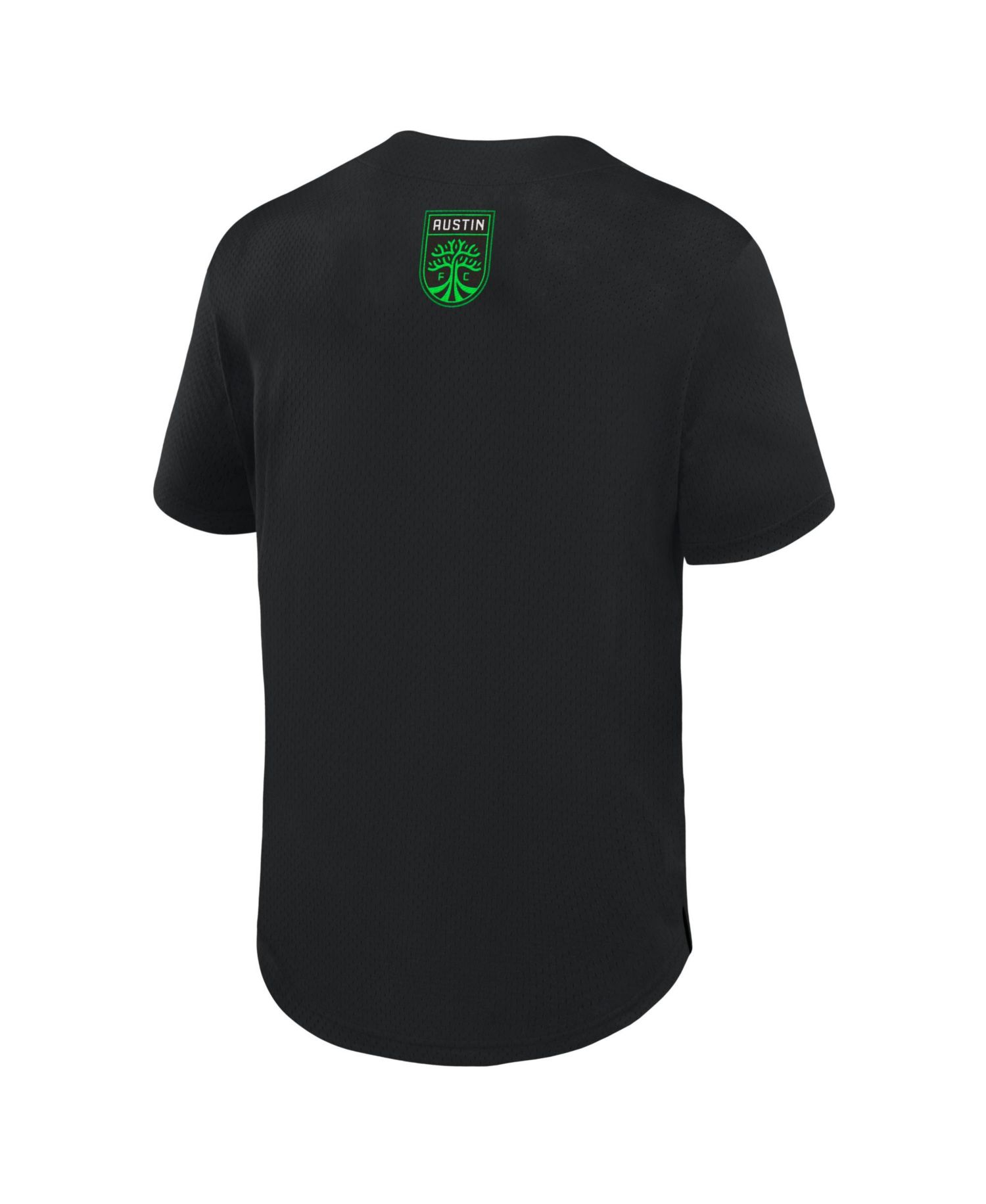 Men's Black Austin FC Maximum Intensity Button-Up Jersey