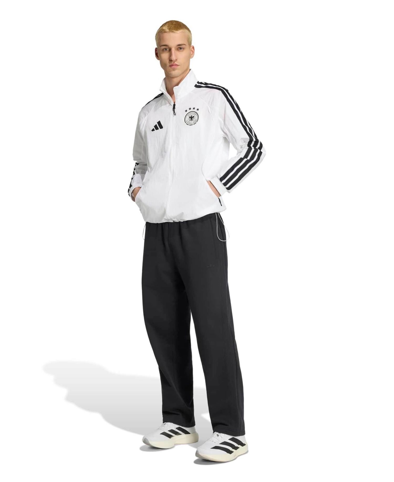 Men's White Germany National Team 2026 Home Full-Zip Game Day Anthem Jacket
