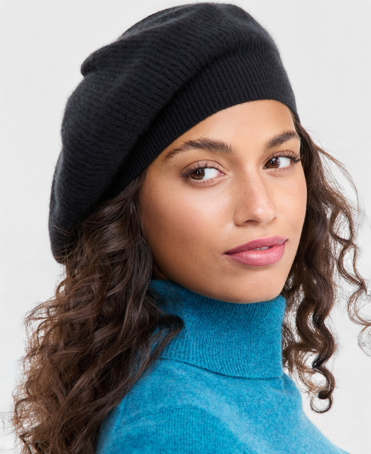 Charter Club Cashmere Knit Beret, Created for Macy's