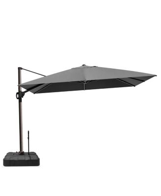 Outdoor Patio 9X12Feet Aluminum Cantilever Umbrella with Rod Wheel Base