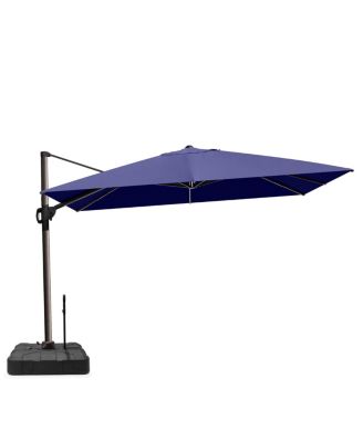 Outdoor Patio 9X12Feet Aluminum Cantilever Umbrella with Rod Wheel Base